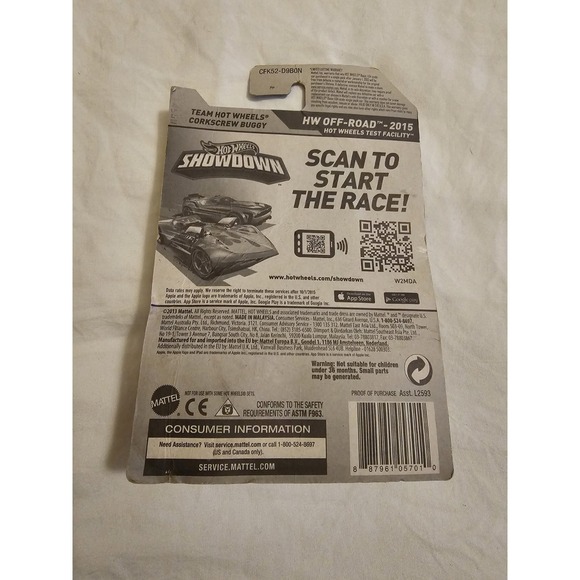 Hot Wheels Team Hot Wheels Corkscrew Buggy HW Off-Road 2015 – Card Damage - Picture 5 of 5